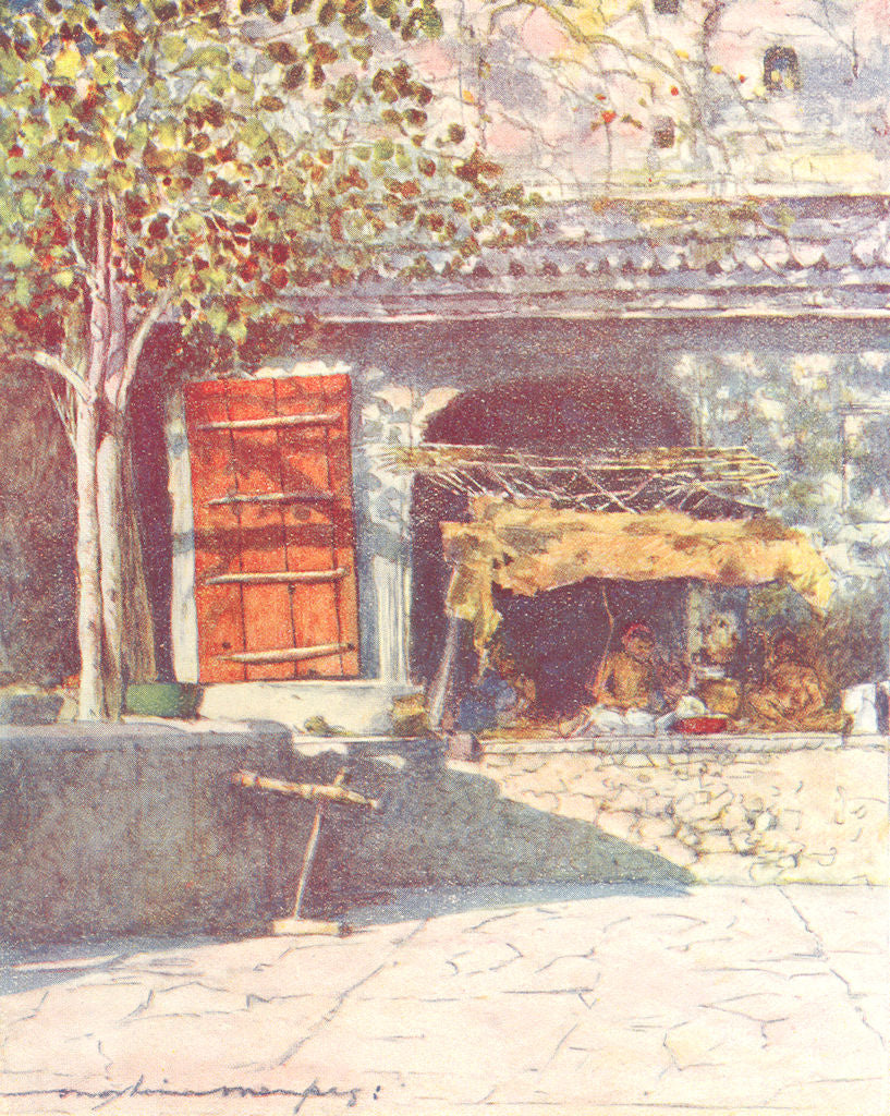 INDIA. The red Shutter 1905 old antique vintage print picture